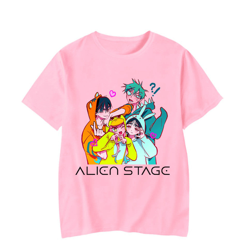 Alien Stage Merch Pink T-Shirt Gifts For Girlfriends
