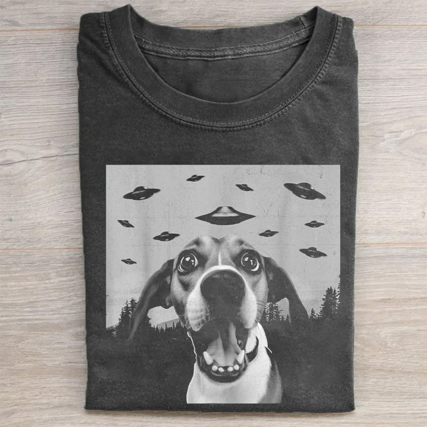 Alien UFO Funny Beagle Dog Lover Men Women Kids T-Shirt Funny Pet Merch Best Gift For Dog Lovers