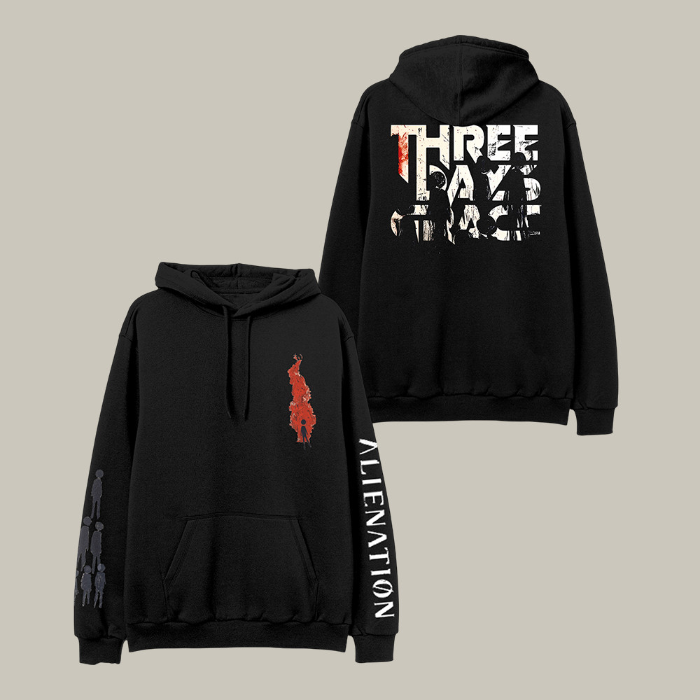 Alienation Album Three Days Grace Hoodie Music Apparel Three Days Grace Fan Gift