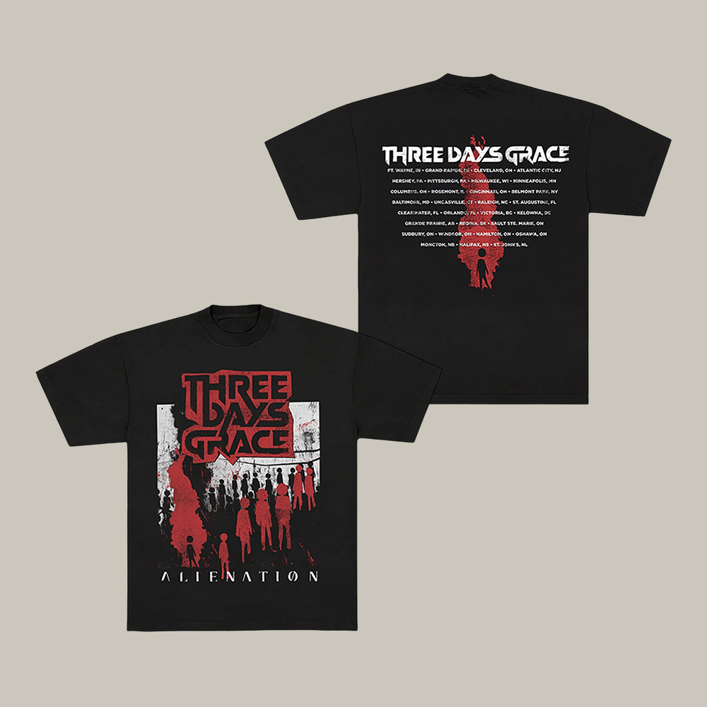 Alienation Flames Three Days Grace T-Shirt Music Clothes Three Days Grace Lover Gift