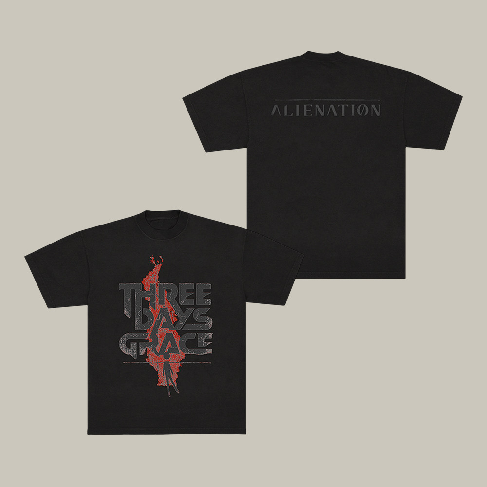Alienation Flames Three Days Grace T-Shirt Music Clothes Three Days Grace Lover Gift