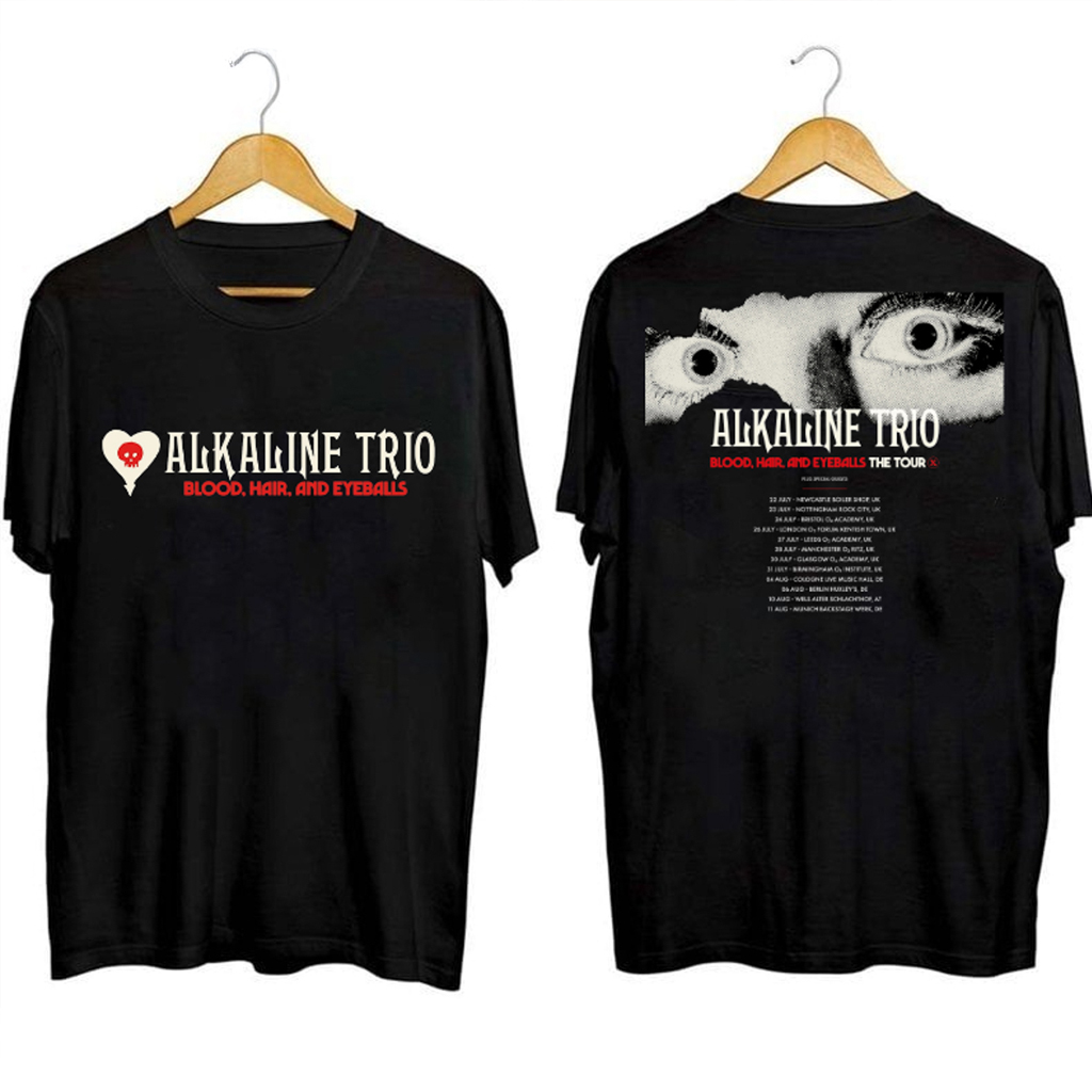 Alkaline Trio Blood Hair And Eyeballs Tour Shirt Alkaline Trio Merch Gifts For Music Fans