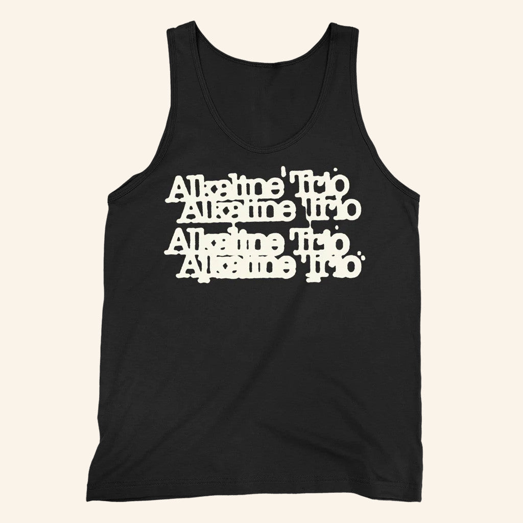 Alkaline Trio Merch Cheap Trio Logo Black Tank Top Gifts For Him Alkaline Trio Merch Cheap Trio Logo Black Tank Top Gifts For Him