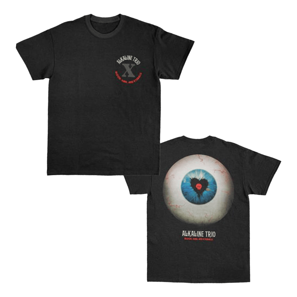 Alkaline Trio Merch The Eyeball T-Shirt Black Best Gifts For Music Lovers