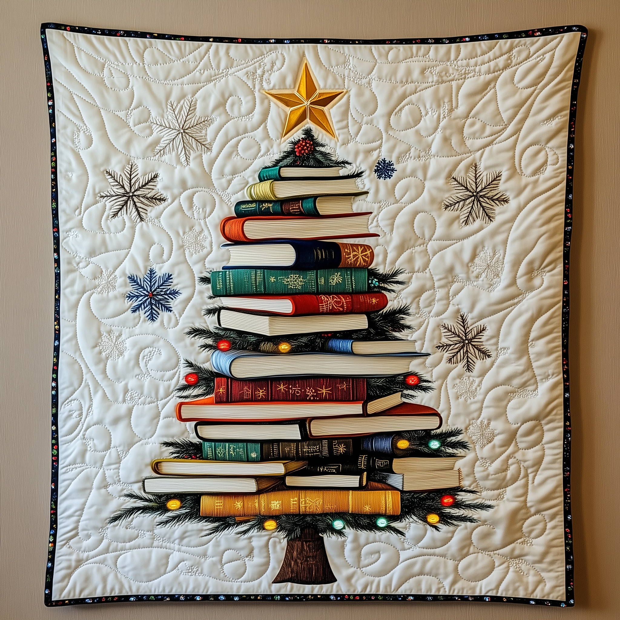 All Booked For Christmas Reading Quilted Blanket Pine Tree Xmas Best Book Lovers Gifts For Dad