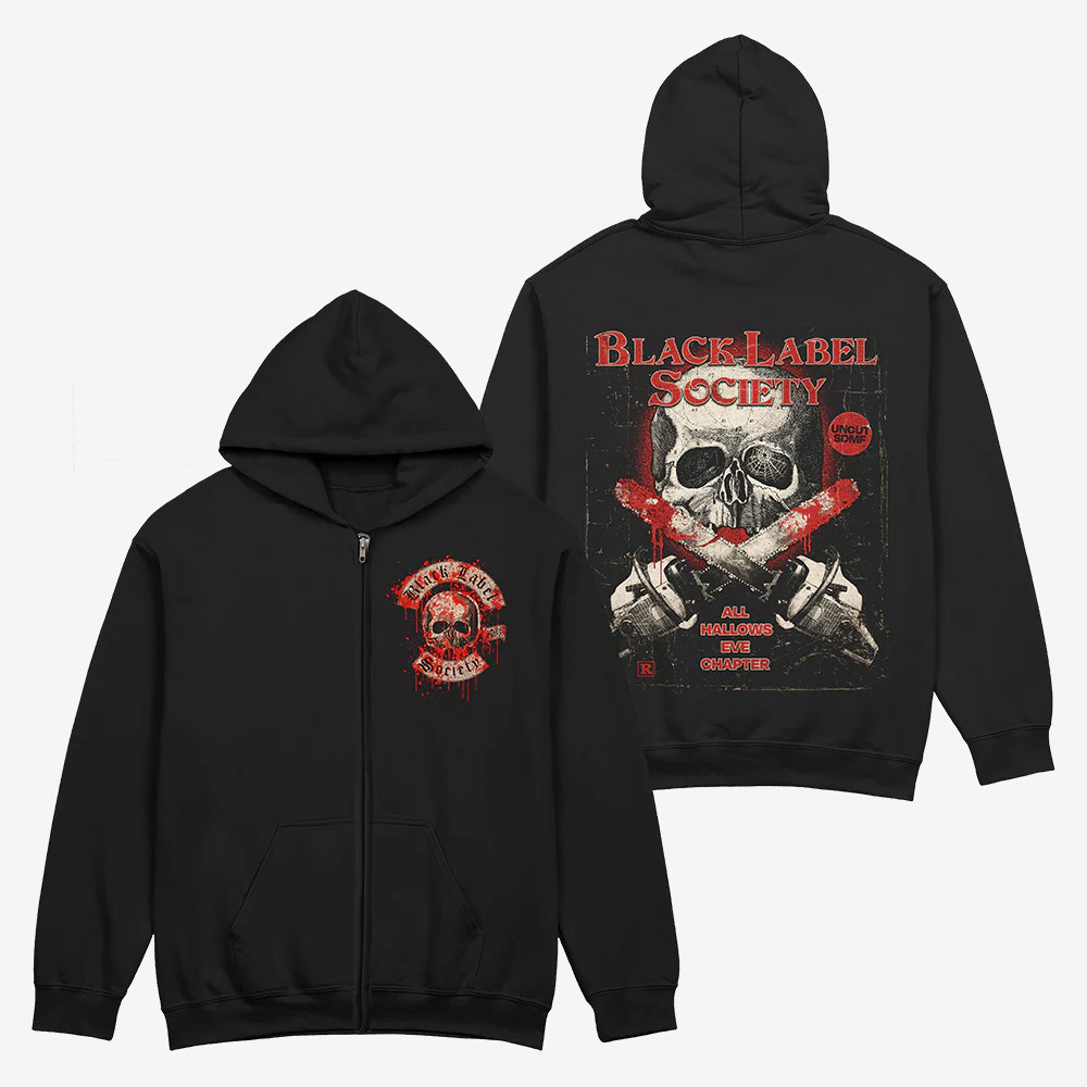 All Hallows Eve Zip Hoodie Black Label Society Hooded Sweatshirt Music Gift For Him
