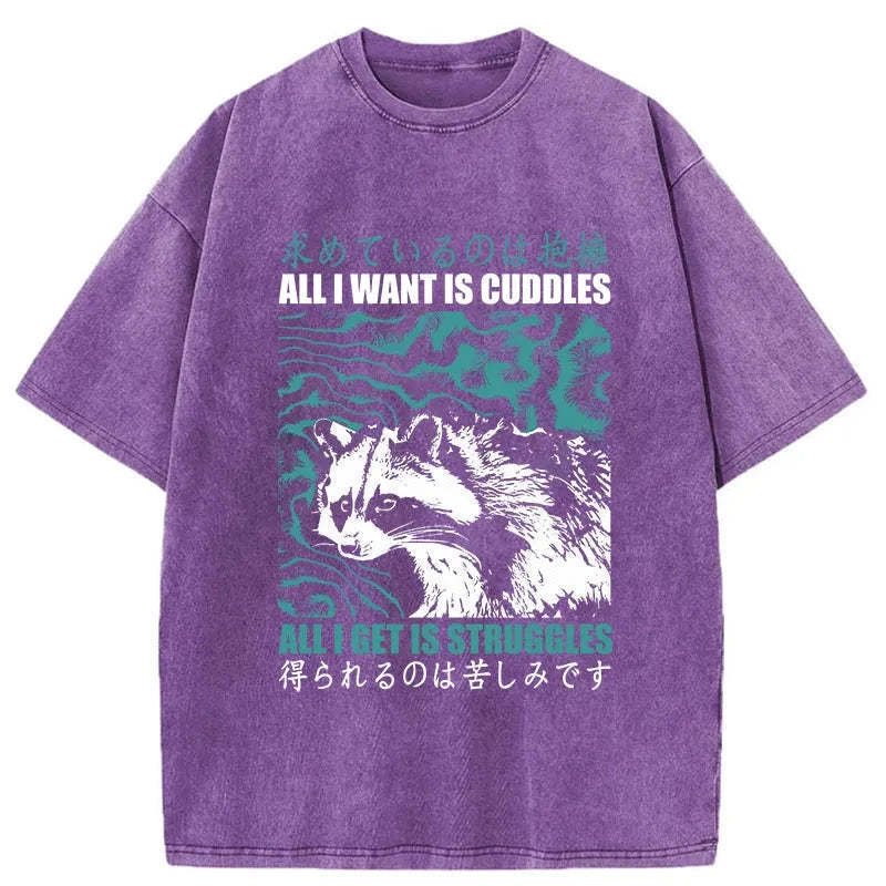 All I Get Is Struggles Washed T-Shirt Minimal Retro Graphic Clothing Gifts For Best Friend All I Get Is Struggles Washed T-Shirt Minimal Retro Graphic Clothing Gifts For Best Friend