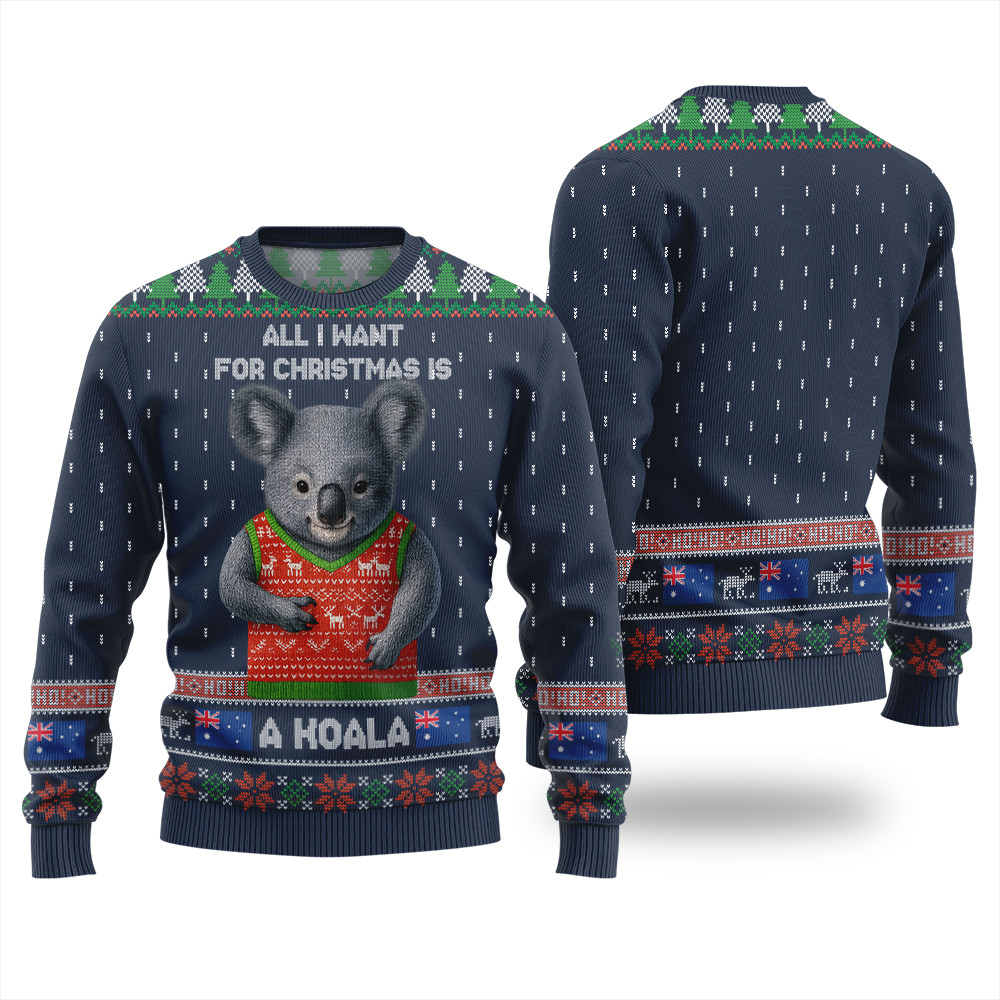 All I Want For Christmas Is A Koala Ugly Sweater Perfect Gift Sweater for Friends and Family