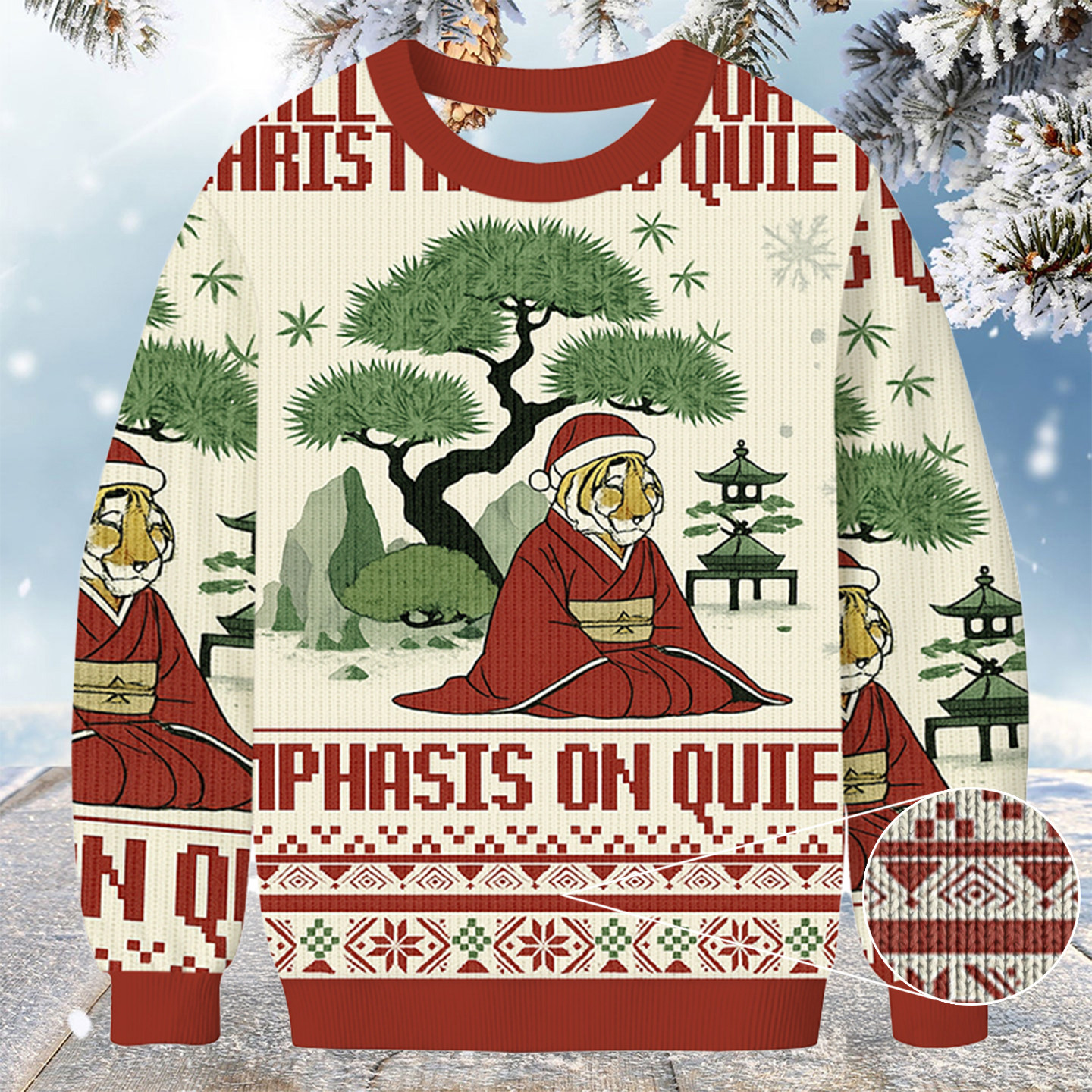 All I Want For Christmas Is Quiet Emphasis On Quiet Christmas Ugly Sweater Gifts