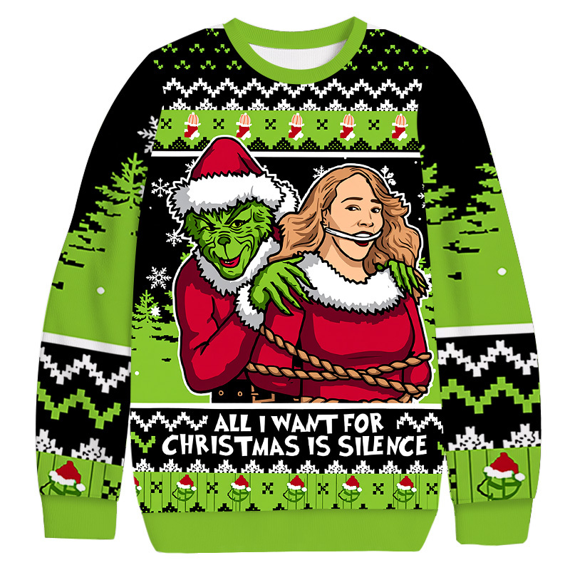 All I Want For Christmas Is Silence Christmas Ugly Sweatshirt Christmas Cozy Winter Wear Gift Ideas All I Want For Christmas Is Silence Christmas Ugly Sweatshirt Christmas Cozy Winter Wear Gift Ideas