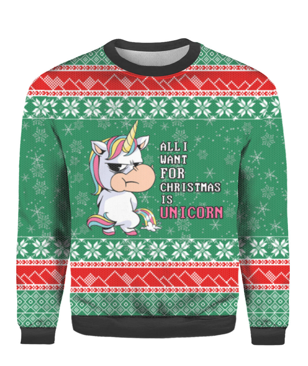 All I Want For Christmas Is Unicorn Ugly Christmas Sweater Best Gifts For Unicorn Lovers