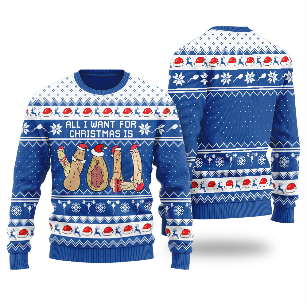All I Want For Christmas Is You Womens Ugly Sweater Lovely Merch Gift for Cozy Winter Nights