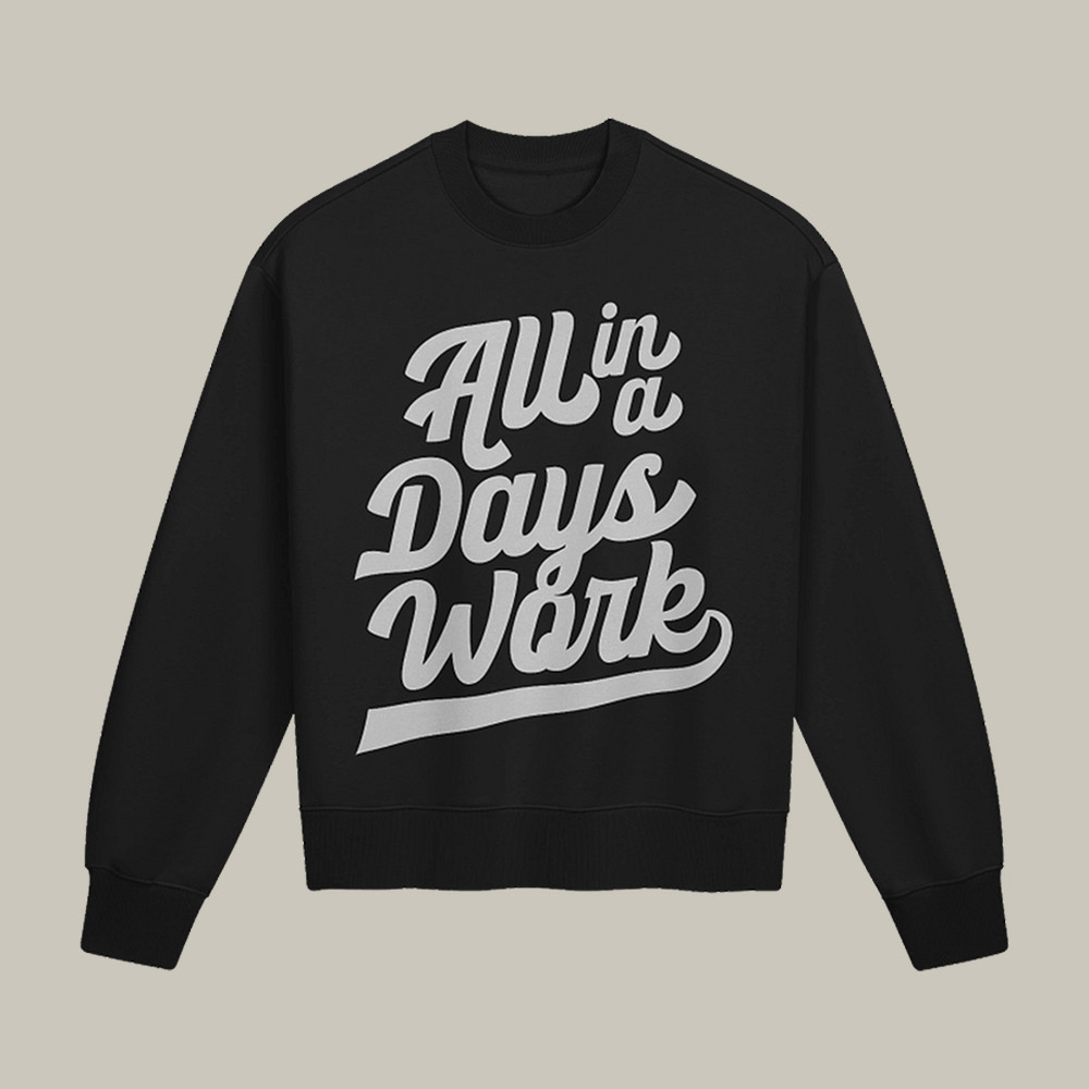 All In A Days Work Kevin Langue Sweatshirt Youtuber Merch Kevin Langue Lover Gifts