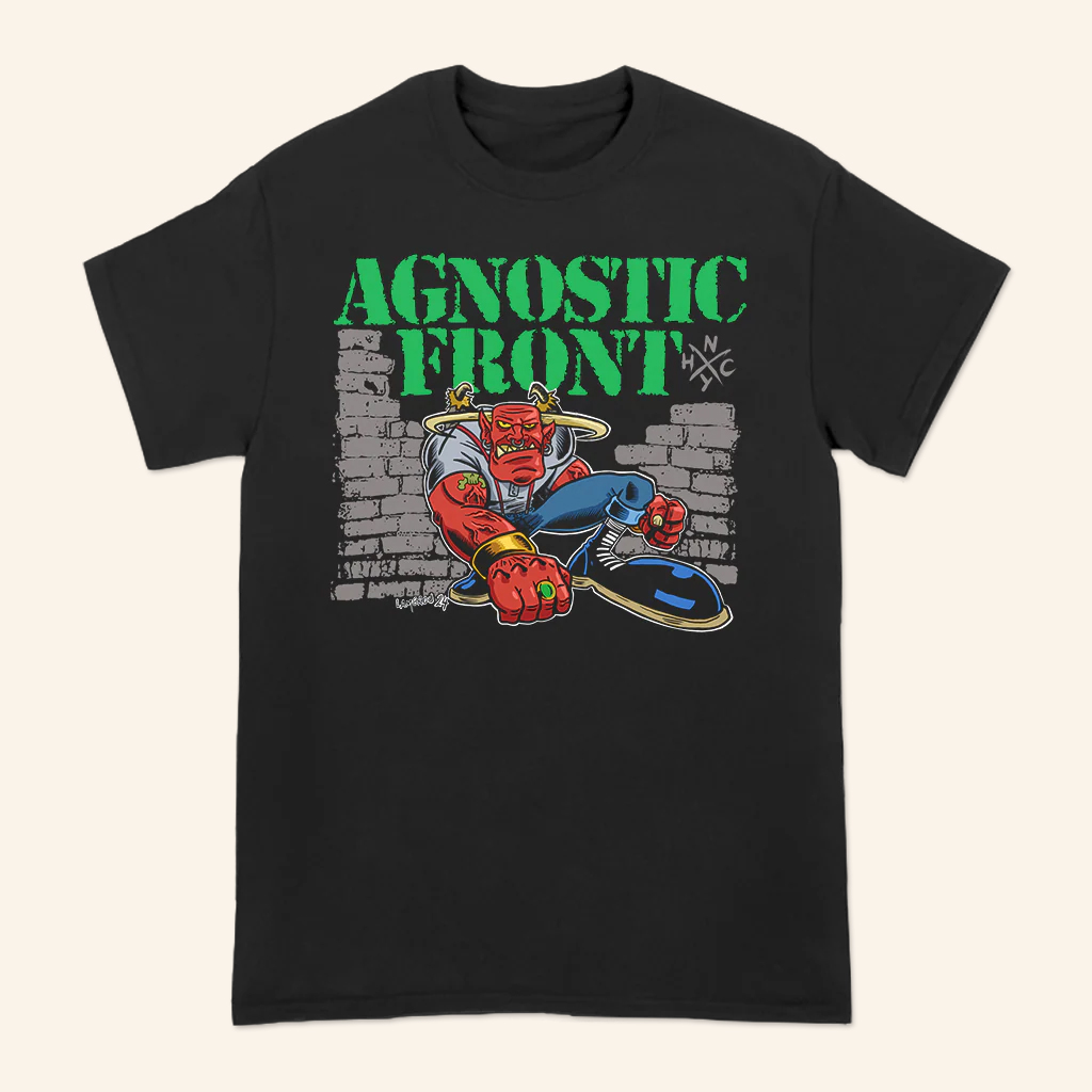 All In Merch Agnostic Front Lambrou Beast T-Shirt Christmas Presents For Boyfriend
