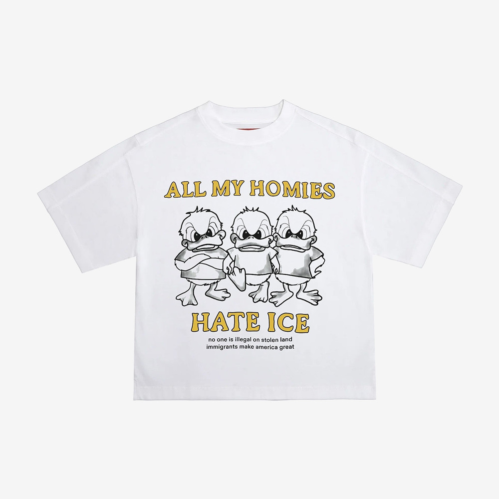 All My Homies Hate ICE Crop Top Anti ICE Wear Your Beliefs Shirt Freedom Merchandise