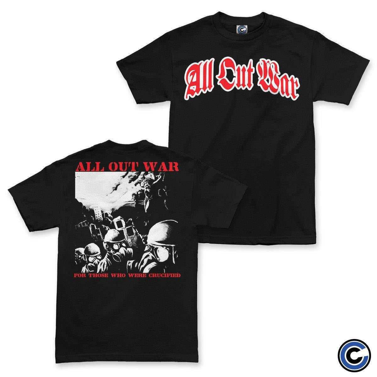 All Out War Merch Crucified Original Shirt All Out War Shirt