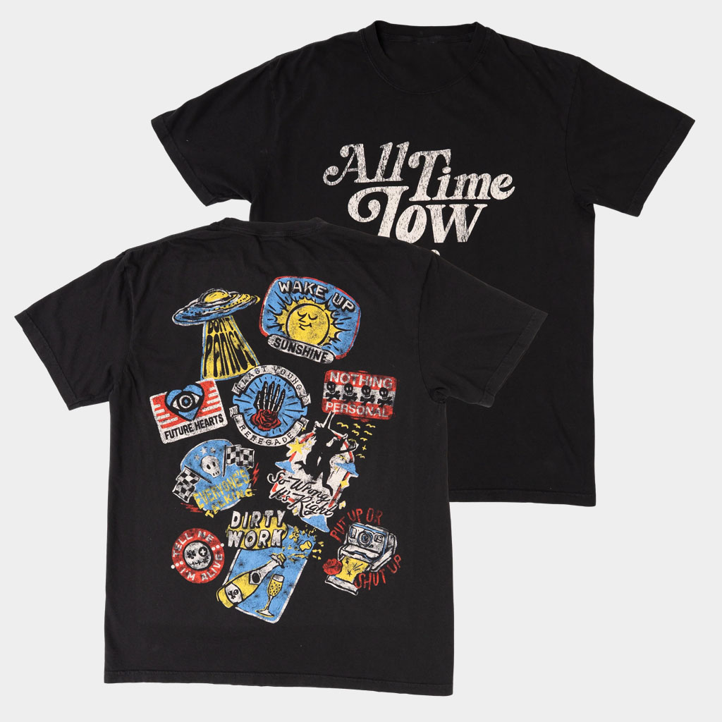 All Time Low Merch Albums Sticker T-Shirt All Time Low Shirt Best Gifts For Friends All Time Low Merch Albums Sticker T-Shirt All Time Low Shirt Best Gifts For Friends