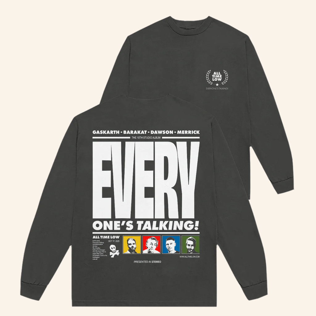 All Time Low Merch Everyone's Talking Long Sleeve T-Shirt Christmas Gifts For Rock Fans All Time Low Merch Everyone's Talking Long Sleeve T-Shirt Christmas Gifts For Rock Fans