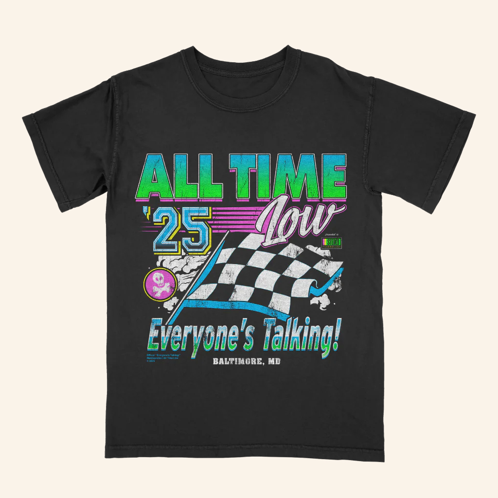 All Time Low Merch Everyone's Talking Racing T-Shirt Christmas Gifts For  Fans All Time Low Merch Everyone's Talking Racing T-Shirt Christmas Gifts For  Fans