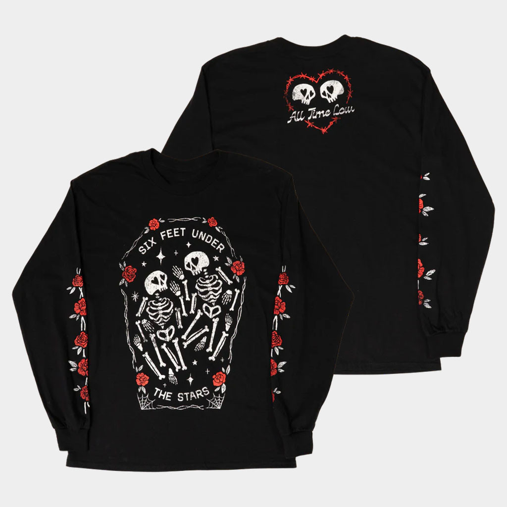 All Time Low Merch Six Feet Under The Stars Long Sleeve T-Shirt Gifts For Rock Band Fans