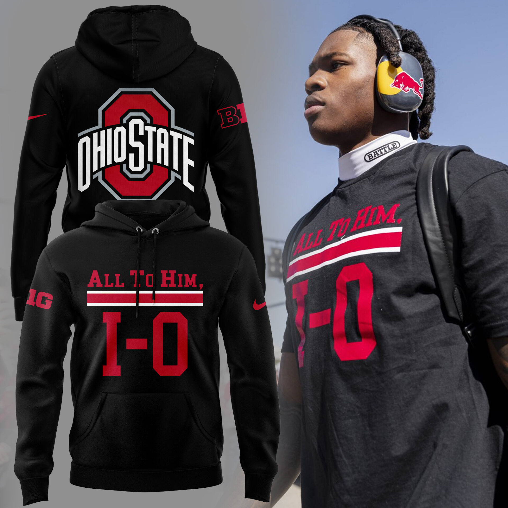 All To Him, I-O Ohio Buckeyes Hoodie Best Gift Ideas For Fan
