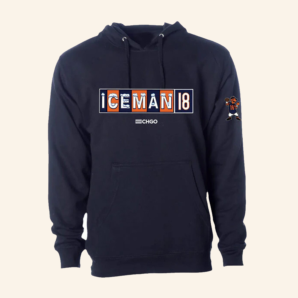 Allcity Network Merch CHGO Iceman18 Hoodie Chicago Football Merch Gifts For Friends