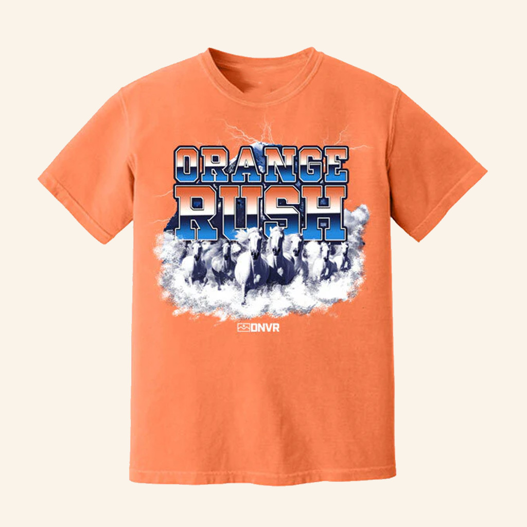 ALLCITY Network Merch DNVR Orange Rush T-Shirt Unique Gifts For Friends