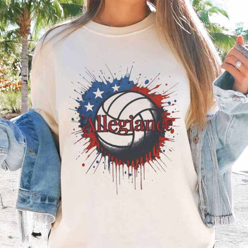 Allegiance USA Volleyball T-Shirt Christmas Gifts For Girlfriend