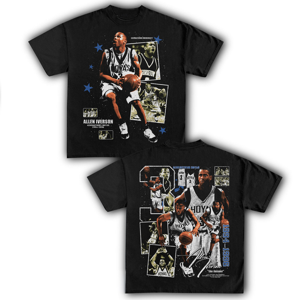 Allen Iverson Hoyas T-Shirt Best Gift For A Basketball Fan