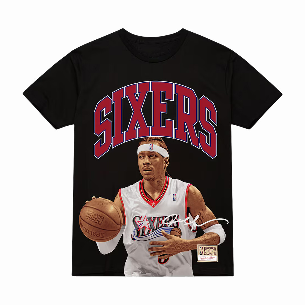 Allen Iverson Philadelphia 76ers Sixers T-Shirt Philadelphia 76ers Clothes Basketball Gear For Him