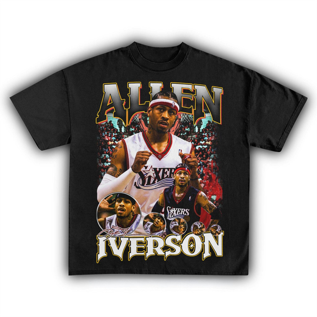 Allen Iverson Retro T-Shirt Cool Gifts For Basketball Fans Allen Iverson Retro T-Shirt Cool Gifts For Basketball Fans