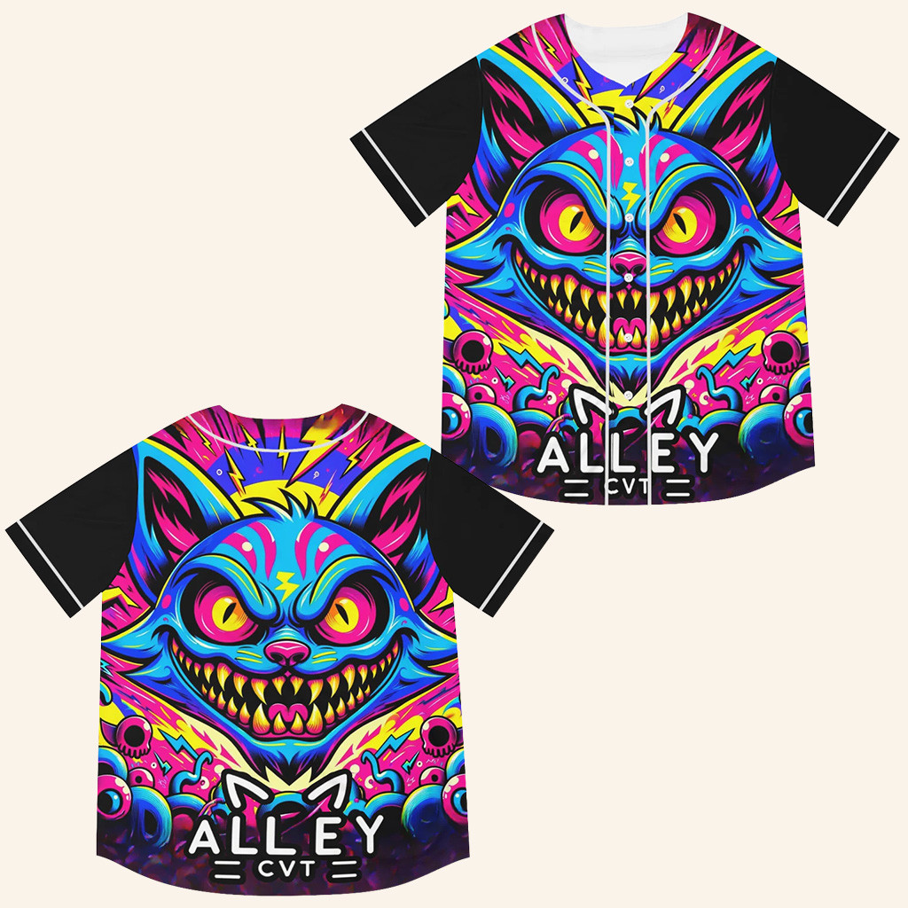 ALLEYCVT Merch Alley CVT EDM Rave Baseball Jersey Gift Ideas For Music Lovers