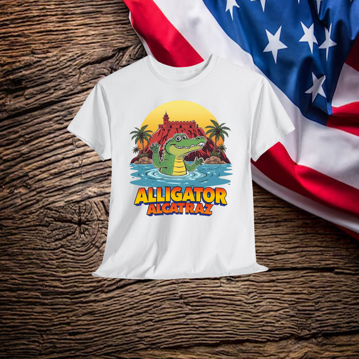 Alligator Alcatraz 2025 Shirt Everglades Florida Parody T-Shirt Gifts For Him