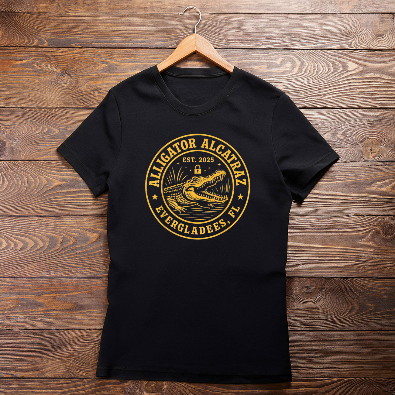 Alligator Alcatraz Florida Everglades Parody Design Shirt Alligator Alcatraz T-Shirt