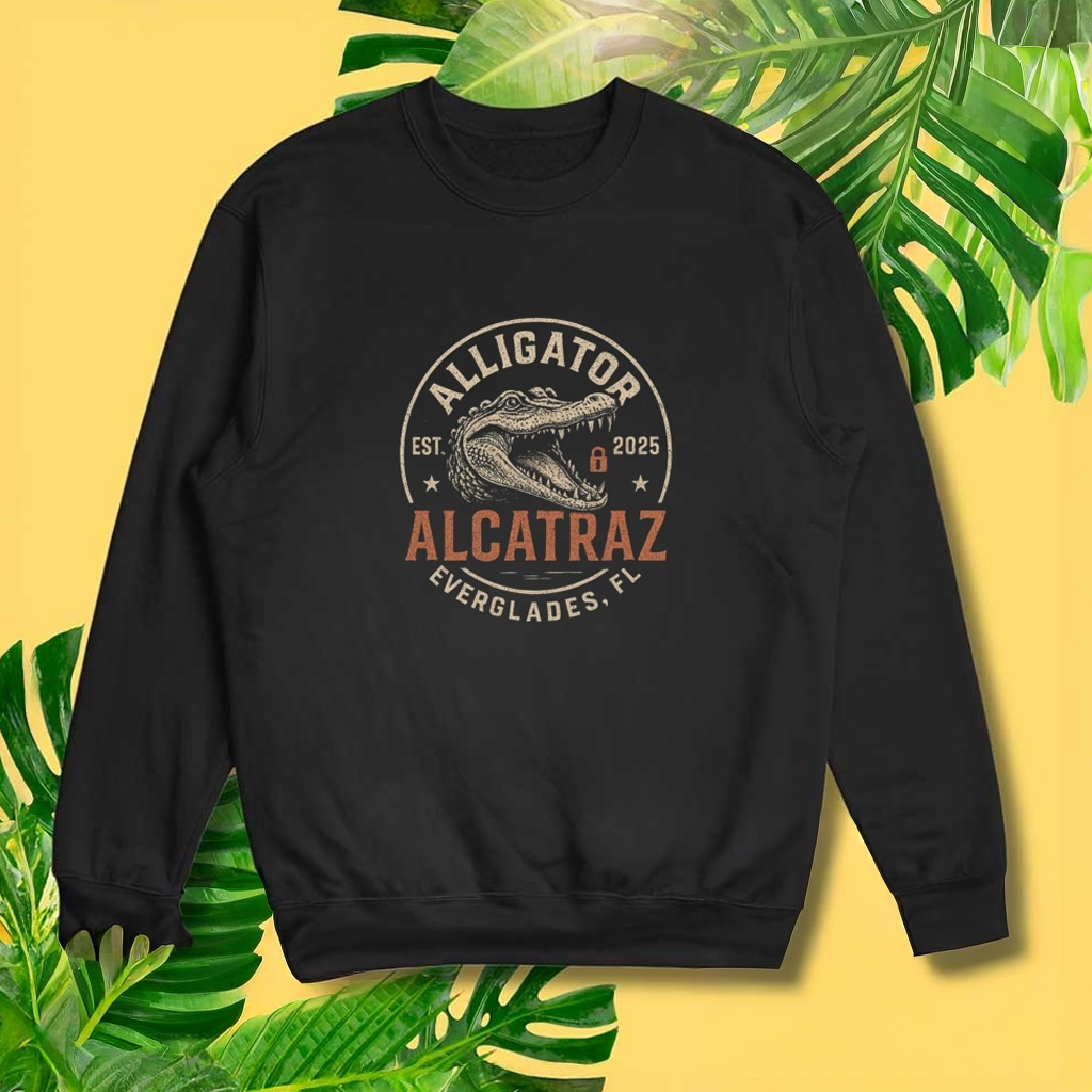 Alligator Alcatraz Florida Everglades Sweatshirt Make America Safe Again Sweatshirt Gifts Alligator Alcatraz Florida Everglades Sweatshirt Make America Safe Again Sweatshirt Gifts