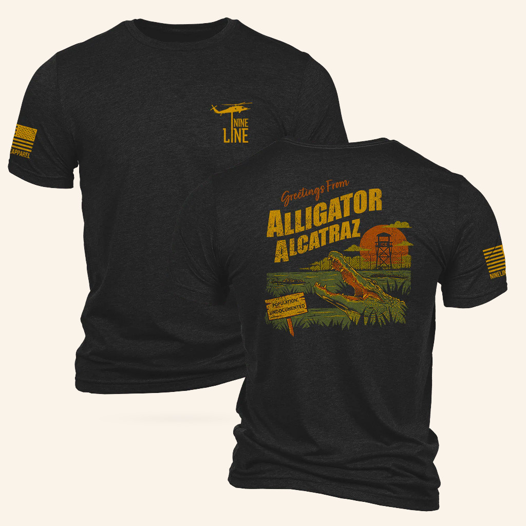 Alligator Alcatraz Merch Nine Line T-Shirt Gifts Ideas For Brothers