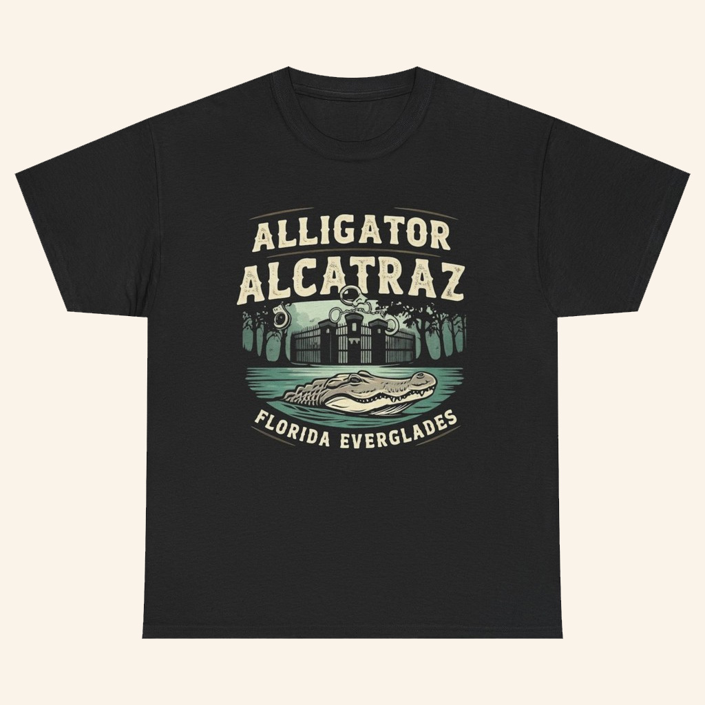 Alligator Alcatraz Merch Prison Florida Everglades T-Shirt Unique Gifts For Him