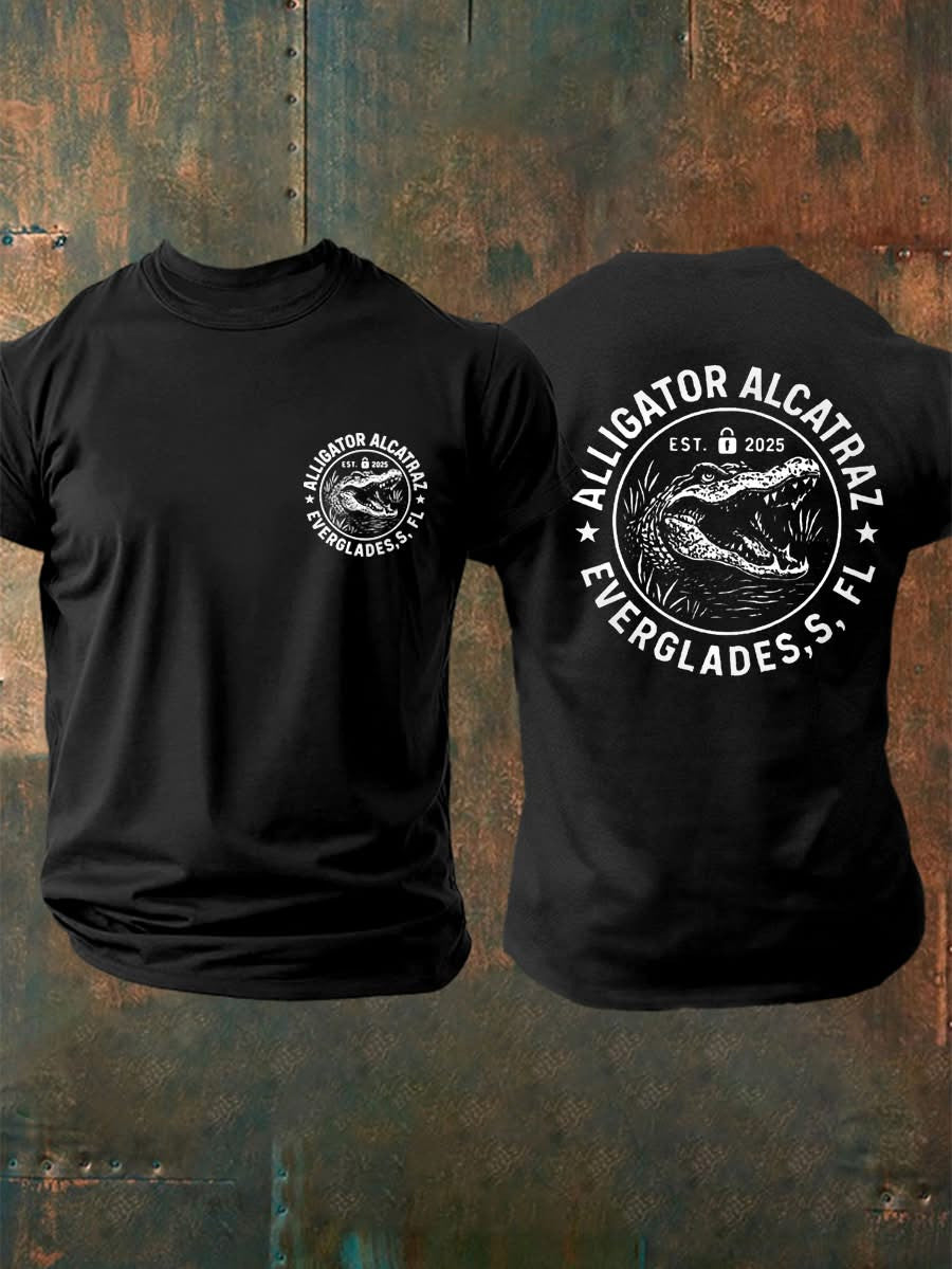 Alligator Alcatraz Shirt Funny Gator Everglades Florida Est 2025 T-Shirt Gifts For Dad Alligator Alcatraz Shirt Funny Gator Everglades Florida Est 2025 T-Shirt Gifts For Dad