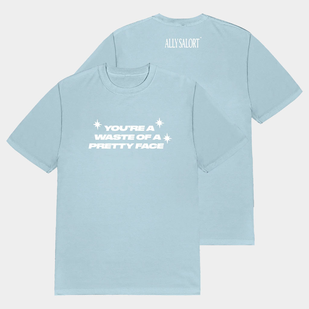 Ally Salort Merch 2026 You're A Waste Of A Pretty Face T-Shirt Gifts For Besties Ally Salort Merch 2026 You're A Waste Of A Pretty Face T-Shirt Gifts For Besties