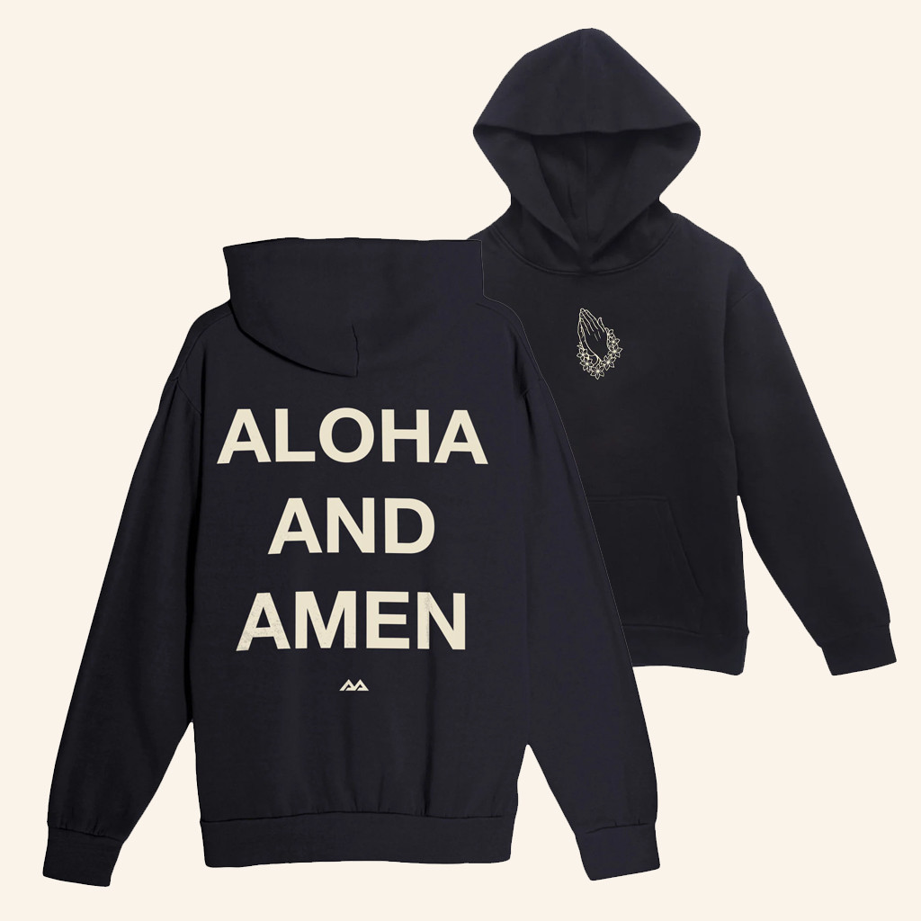 Aloha and Amen Merch Aloha Hands Hoodie Birthday Gift For Father Aloha and Amen Merch Aloha Hands Hoodie Birthday Gift For Father