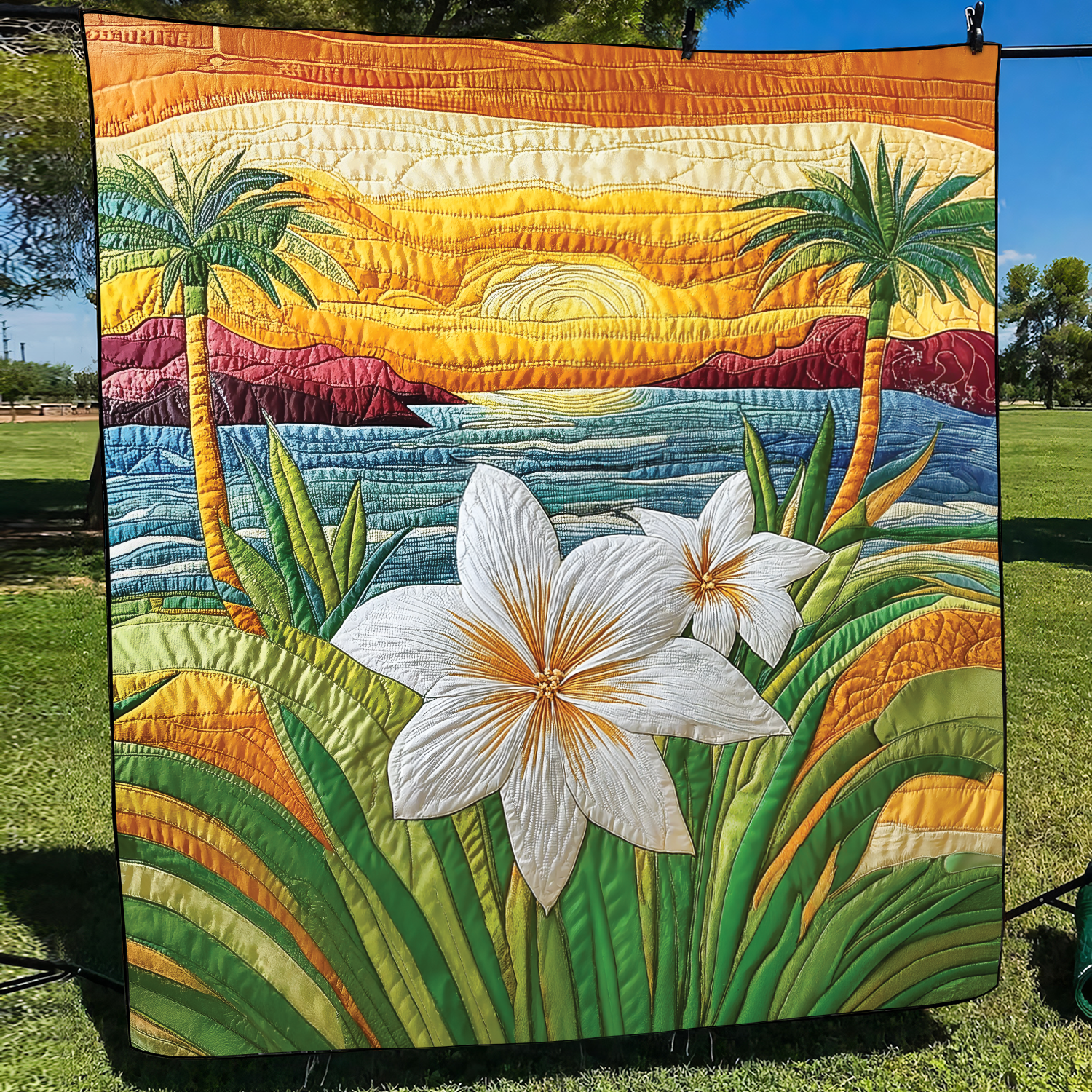 Aloha Comfort Quilted Blanket Cute Throw Blanket Themed Gifts For Sea Lovers