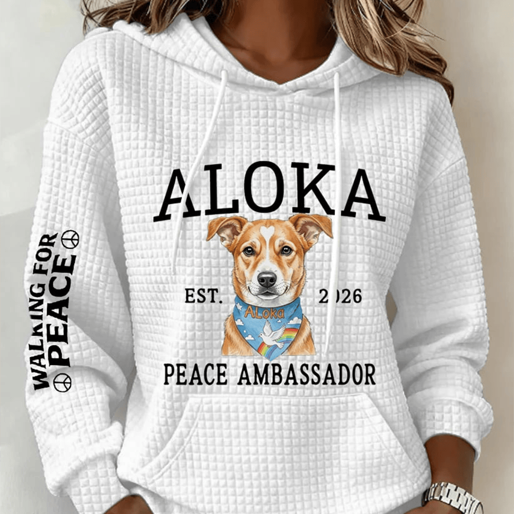 Aloka Peace Ambassador Hoodie Story Of Aloka Trendy Spiritual Apparel Gift For Her