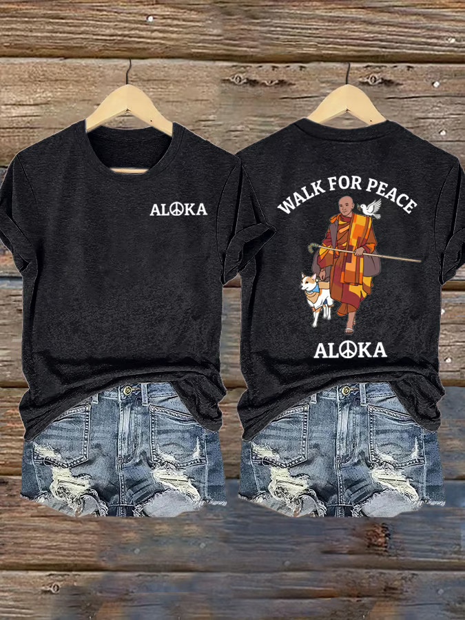 Aloka The Peace Dog Merch 19 Monks 1 Dog 2300 Miles For Peace Shirt Buddhist Monks Walk For Peace