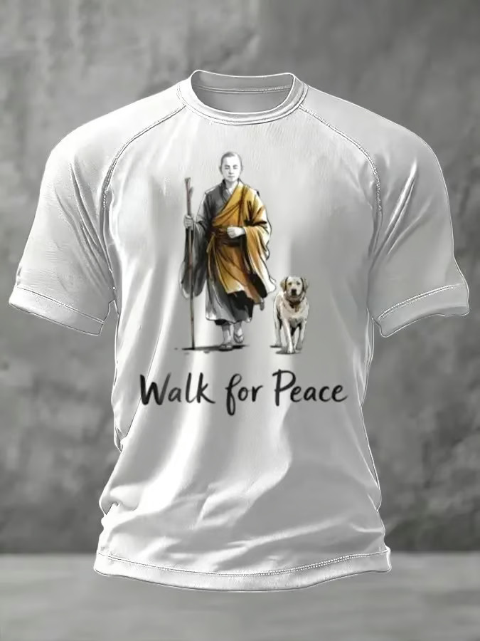 Aloka The Peace Dog Merch Walk For Peace Shirt Monks And Aloka Apparel Brother Gifts