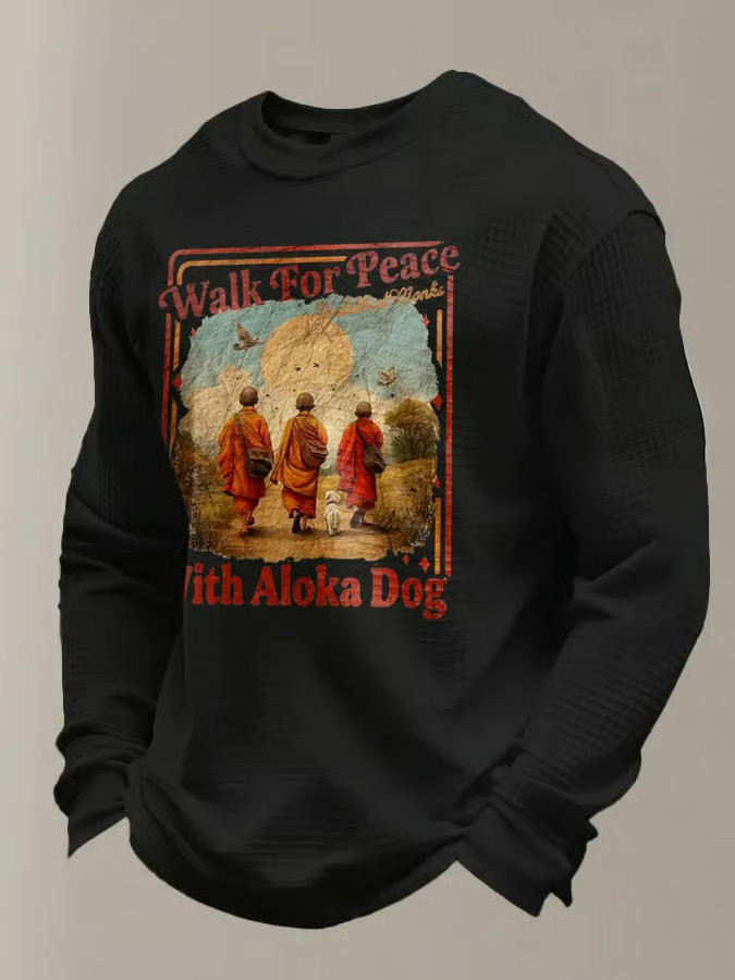 Aloka The Peace Dog Merch Walk For Peace With Aloka Dog Long Sleeve T-Shirt Gifts For Him