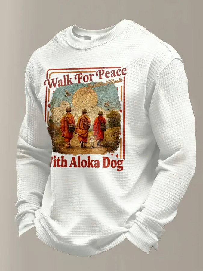 Aloka The Peace Dog Merch Walk For Peace With Aloka Dog Long Sleeve T-Shirt Gifts For Him