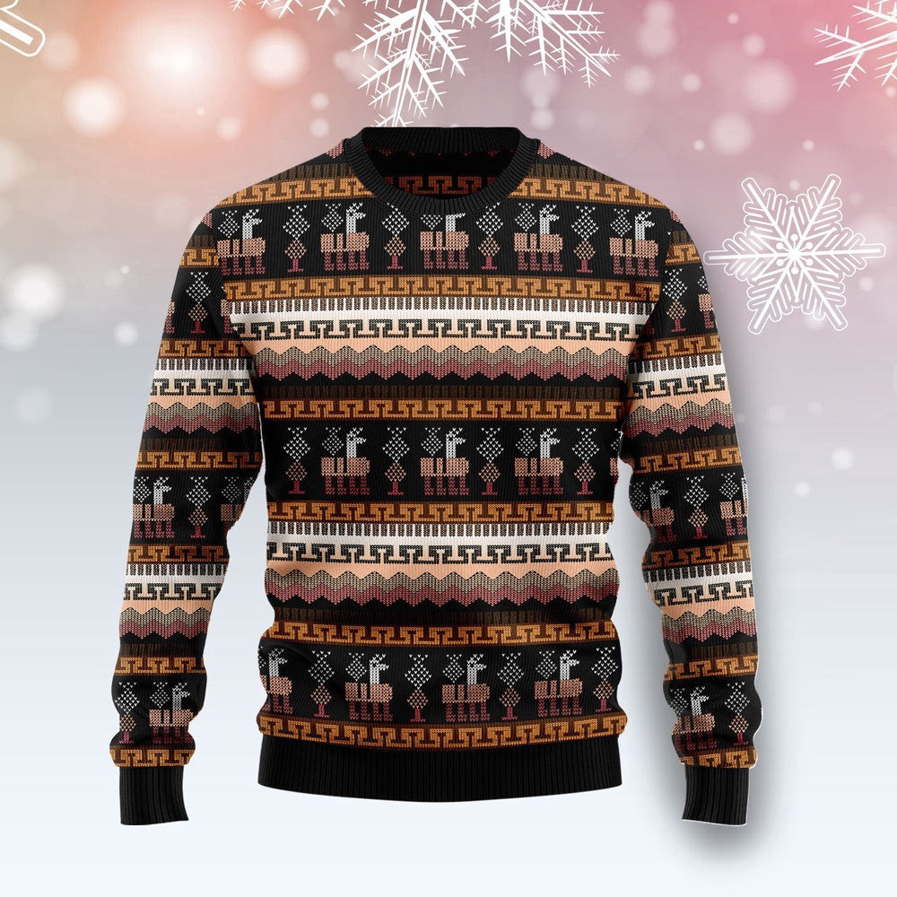 Alpaca Pattern Ugly Christmas Sweater Christmas Gift