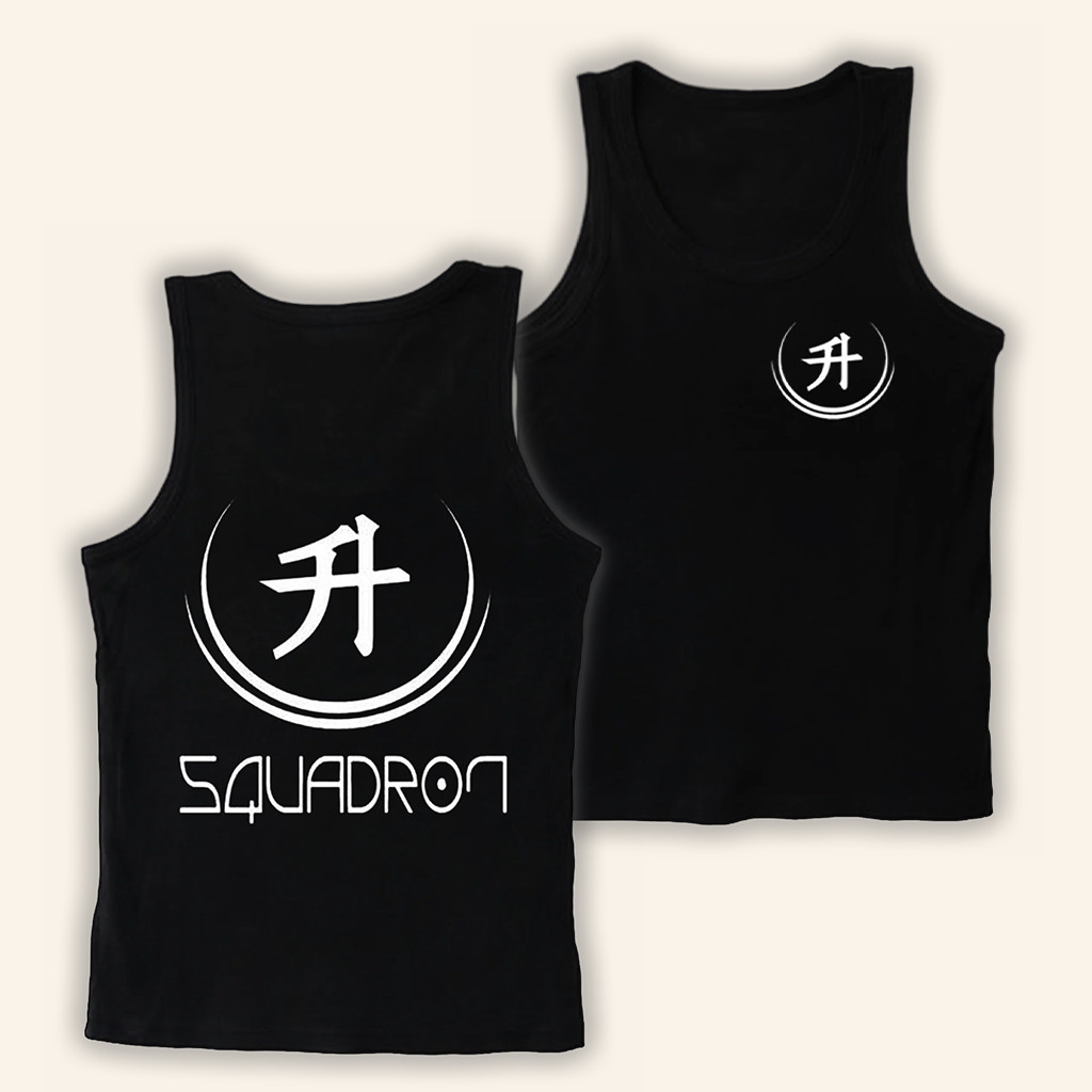 Alpha Squadron Merch AS Black Tank Top Gifts Ideas For Friends
