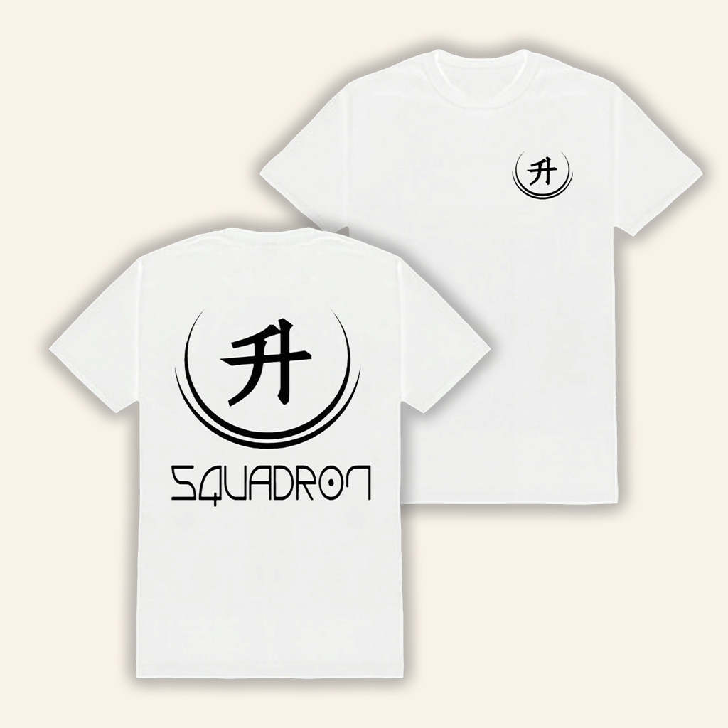 Alpha Squadron Merch AS White T-Shirt Birthday Present For Husband