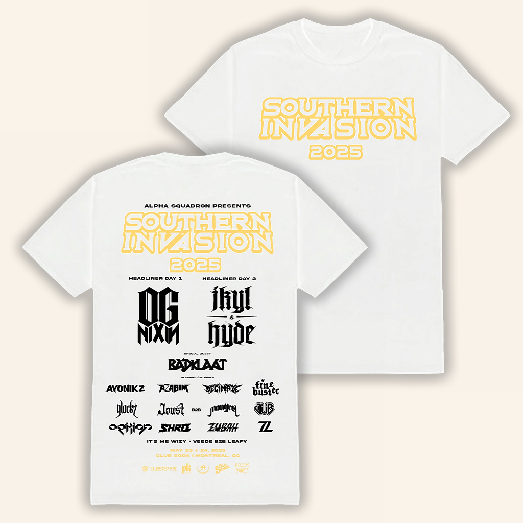 Alpha Squadron Merch Flyer Southern Invasion 2025 T-Shirt Gifts For Besties
